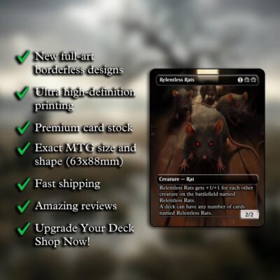 Relentless Rats MTG Proxy
