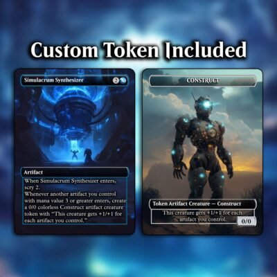 Simulacrum Synthesizer MTG Proxy - Includes Custom Token